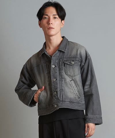 USED ​​BIG denim blouson