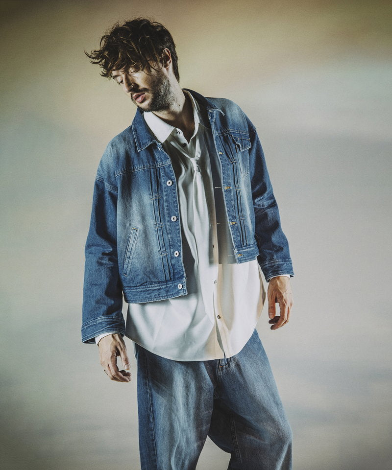 USED ​​BIG denim blouson