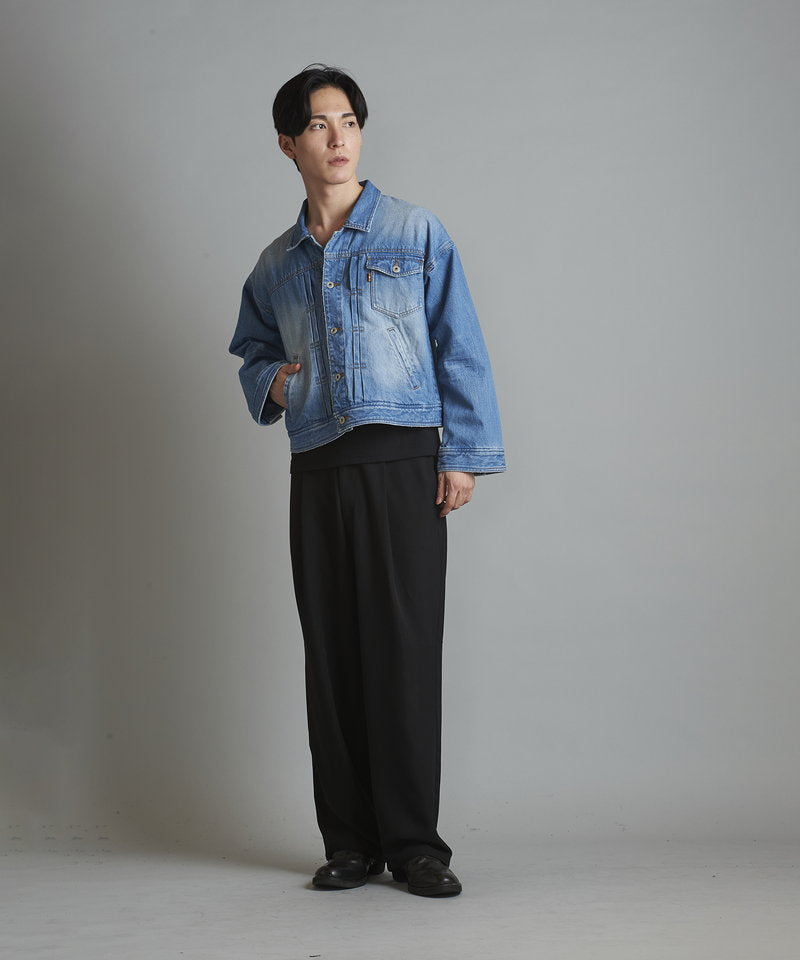 USED ​​BIG denim blouson