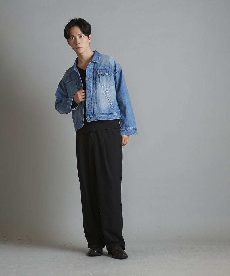 USED ​​BIG denim blouson