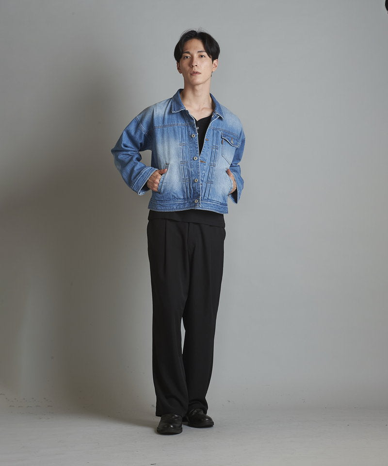 USED ​​BIG denim blouson