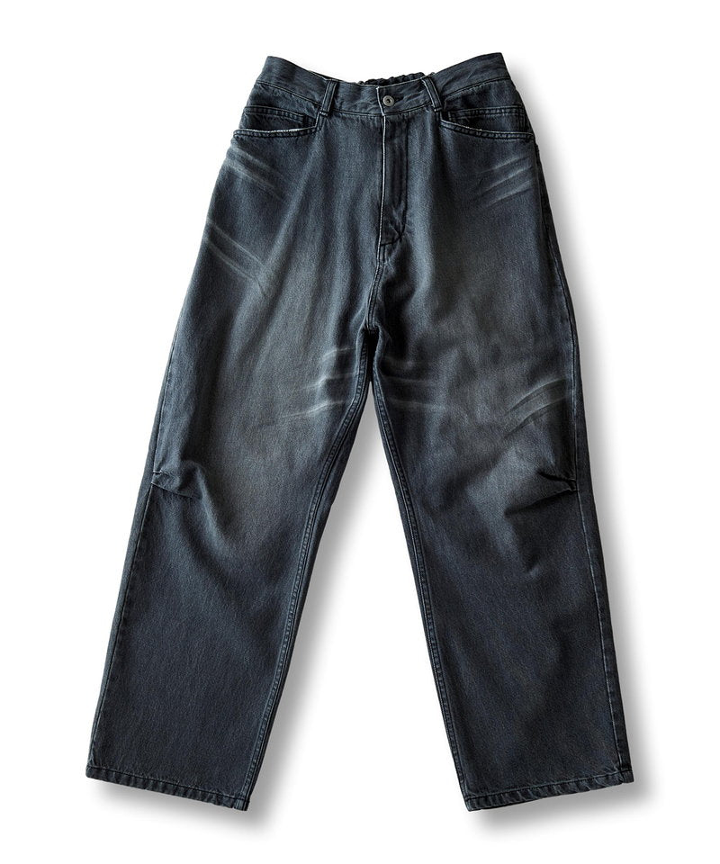 USED ​​high waist denim wide pants