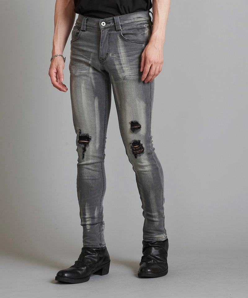 Ultimate Stretch Denim Damaged Skinny PT