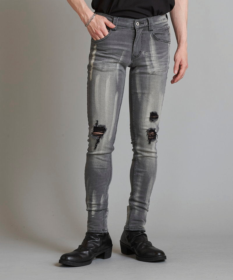 Ultimate Stretch Denim Damaged Skinny PT