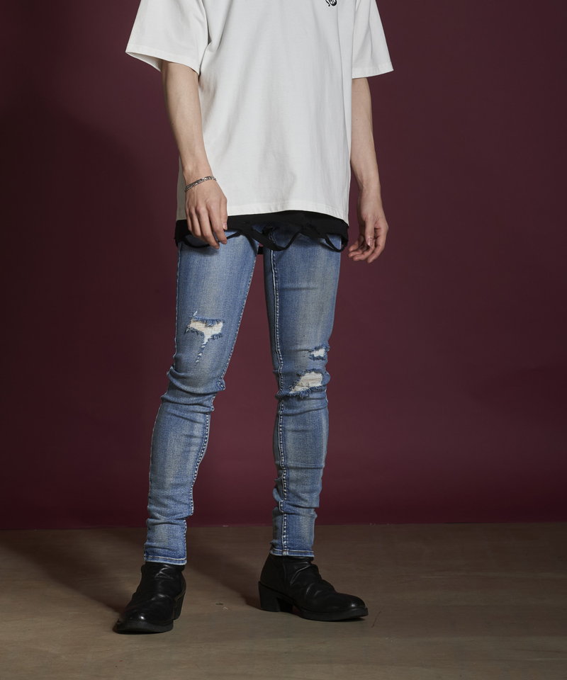 Ultimate Stretch Denim Damaged Skinny PT