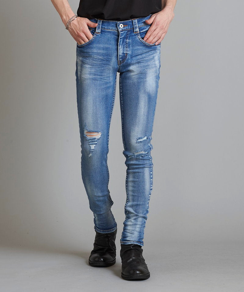 Ultimate Stretch Denim Damaged Skinny PT