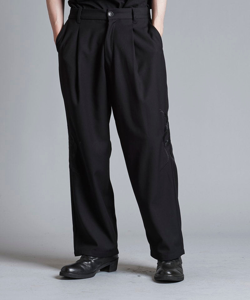 Easy Wide Souvenir Trousers