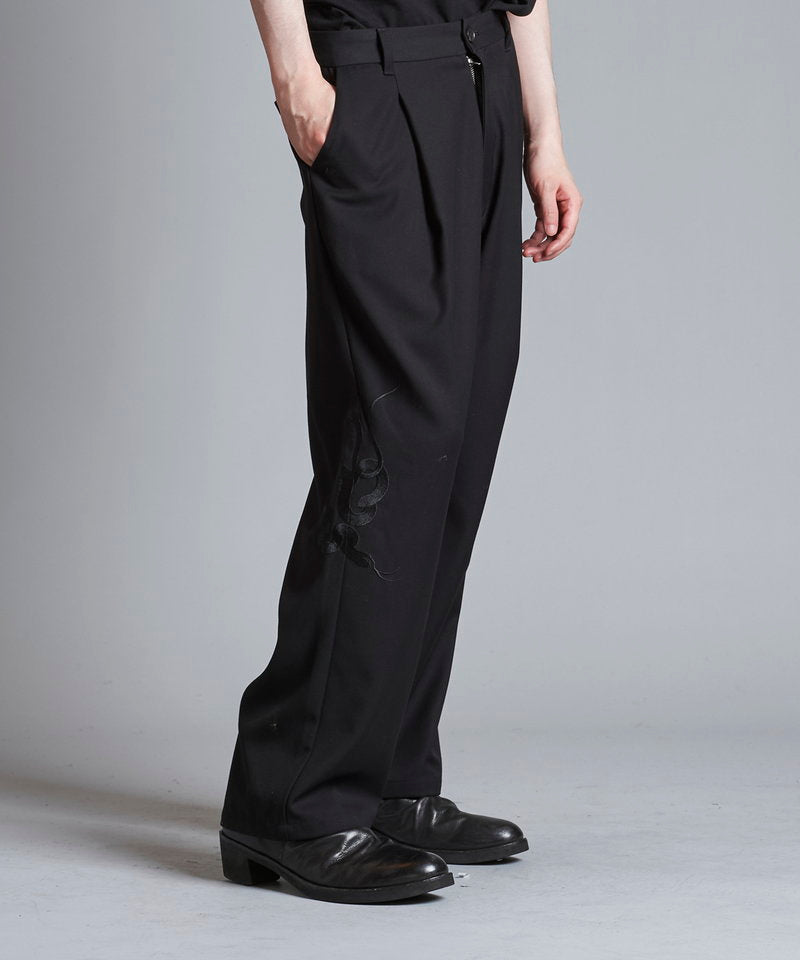 Easy Wide Souvenir Trousers