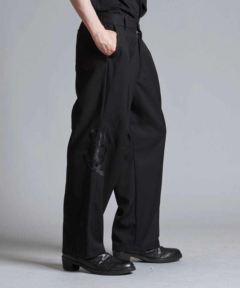 Easy Wide Souvenir Trousers