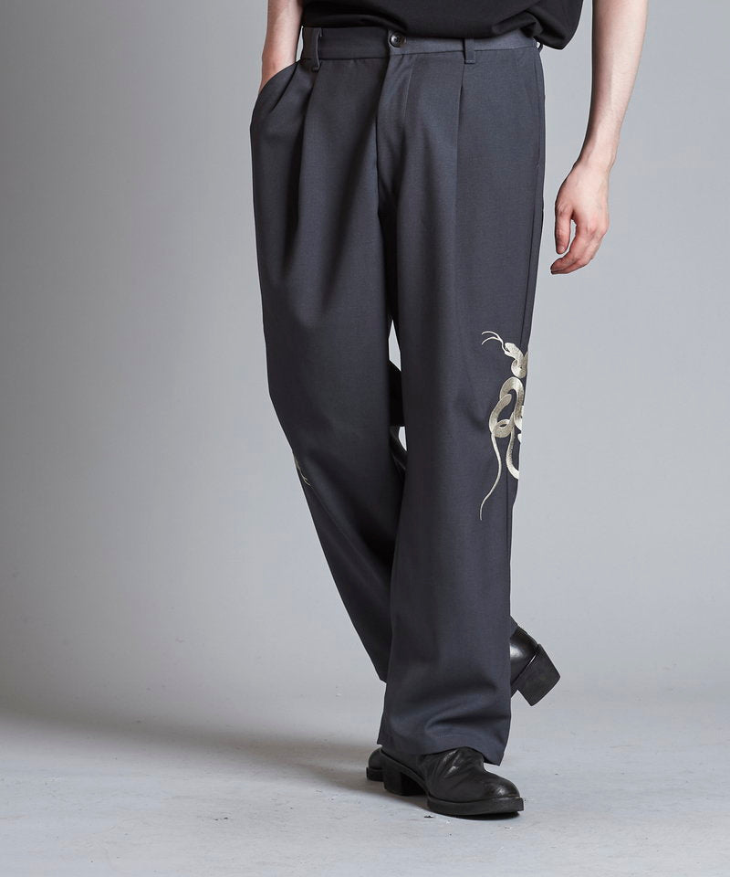 Easy Wide Souvenir Trousers