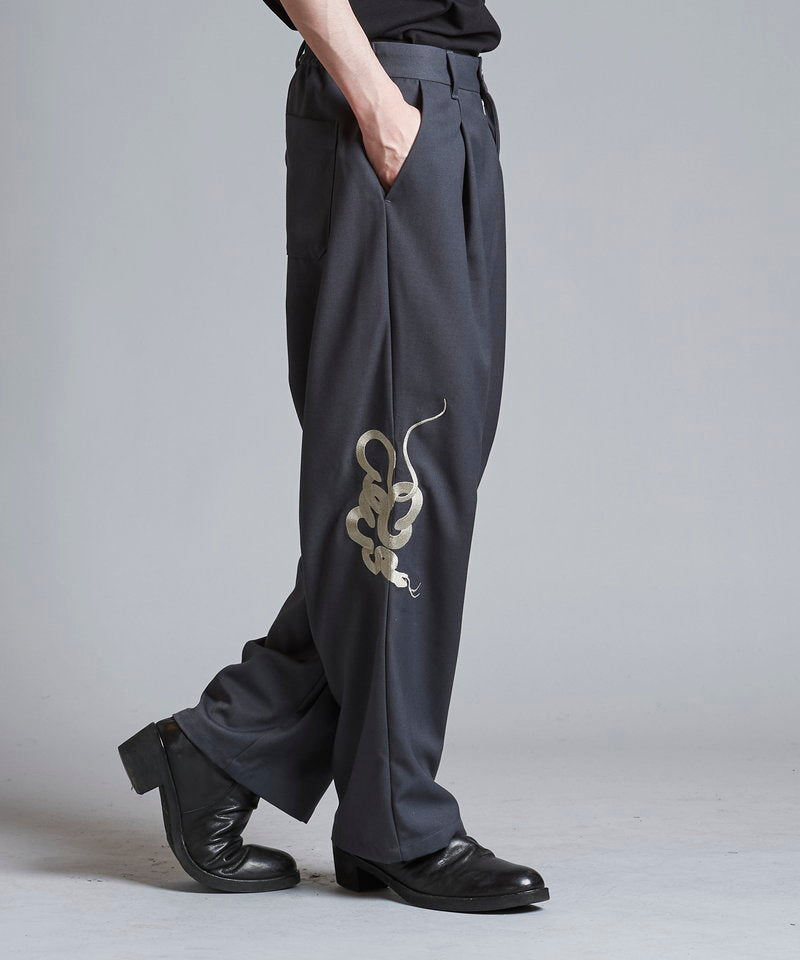 Easy Wide Souvenir Trousers