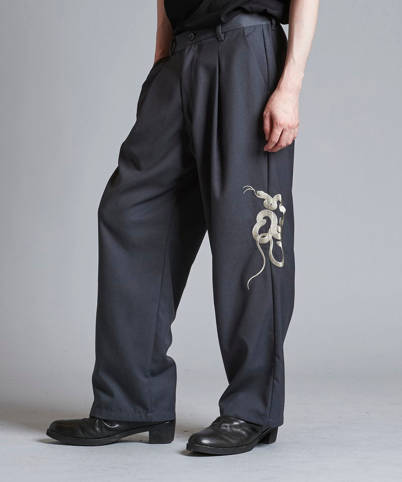 Easy Wide Souvenir Trousers