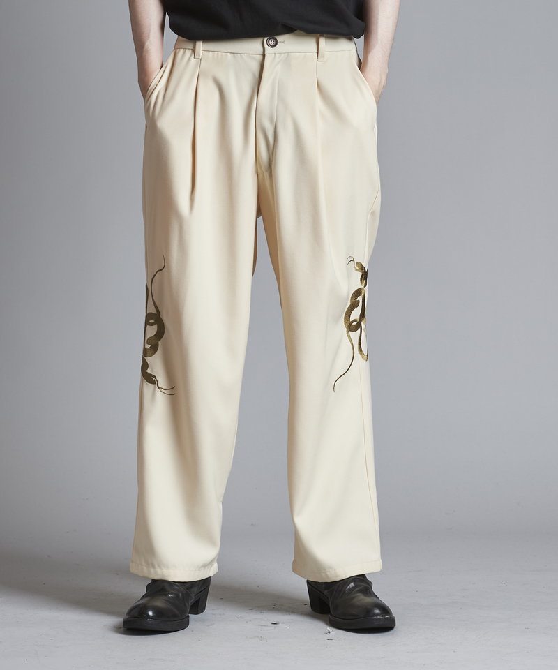 Easy Wide Souvenir Trousers