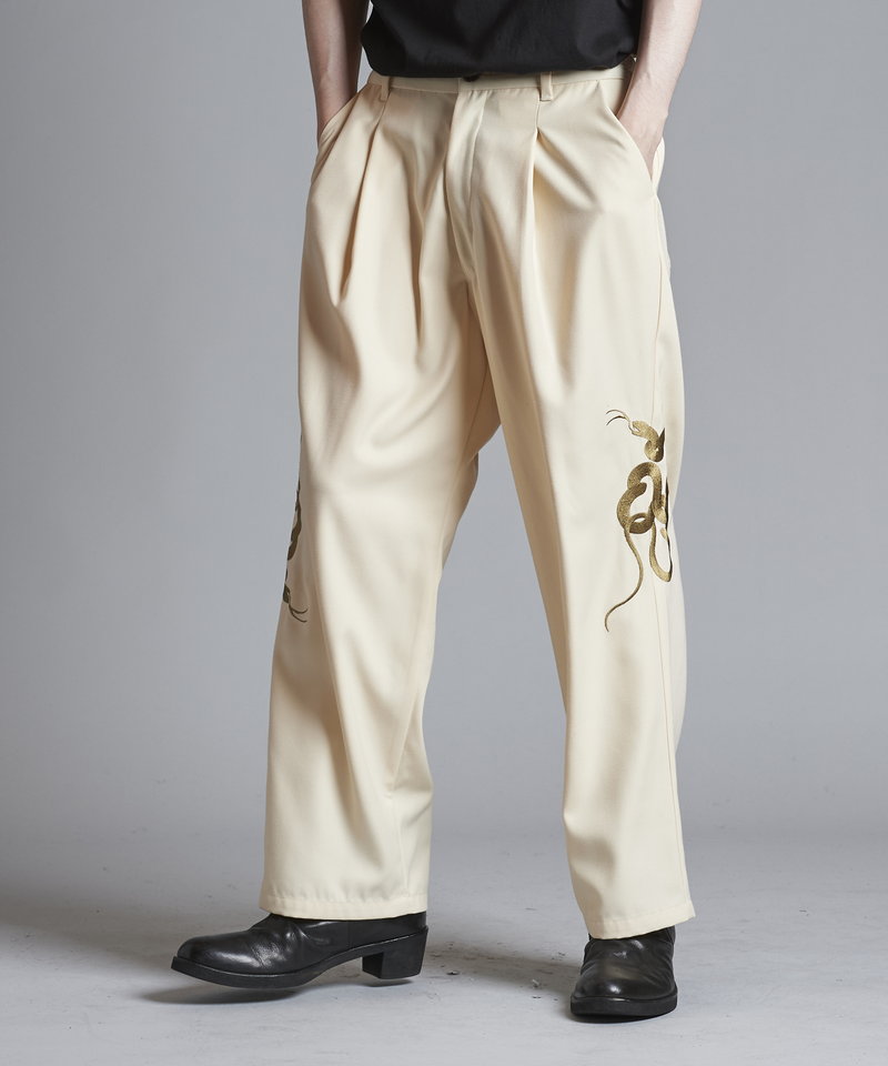 Easy Wide Souvenir Trousers