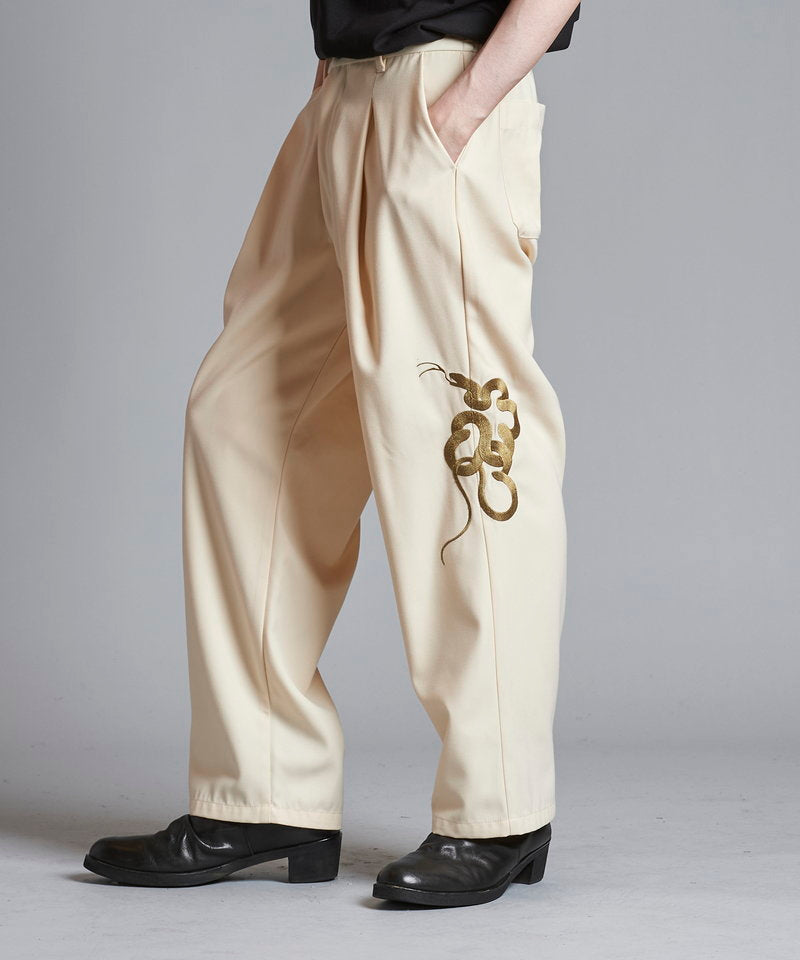 Easy Wide Souvenir Trousers