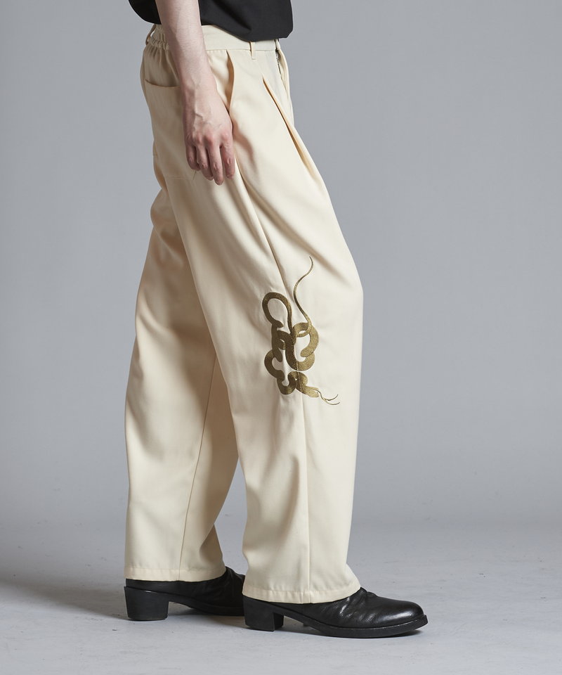 Easy Wide Souvenir Trousers