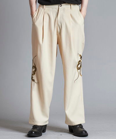 Easy Wide Souvenir Trousers