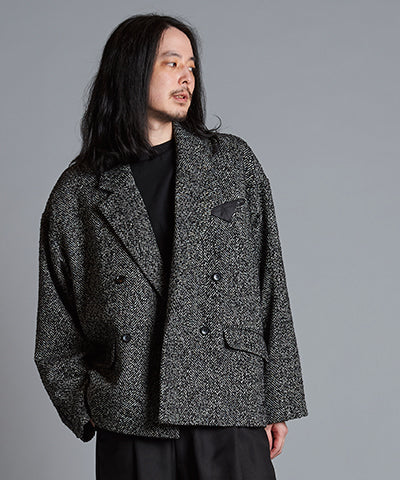 Oversized double-breasted jacket