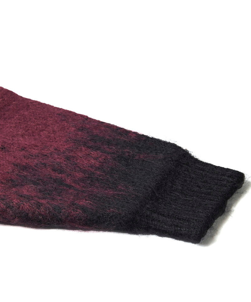 Gradient Mohair Touch Knit C/N-PO