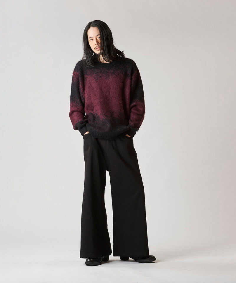 Gradient Mohair Touch Knit C/N-PO