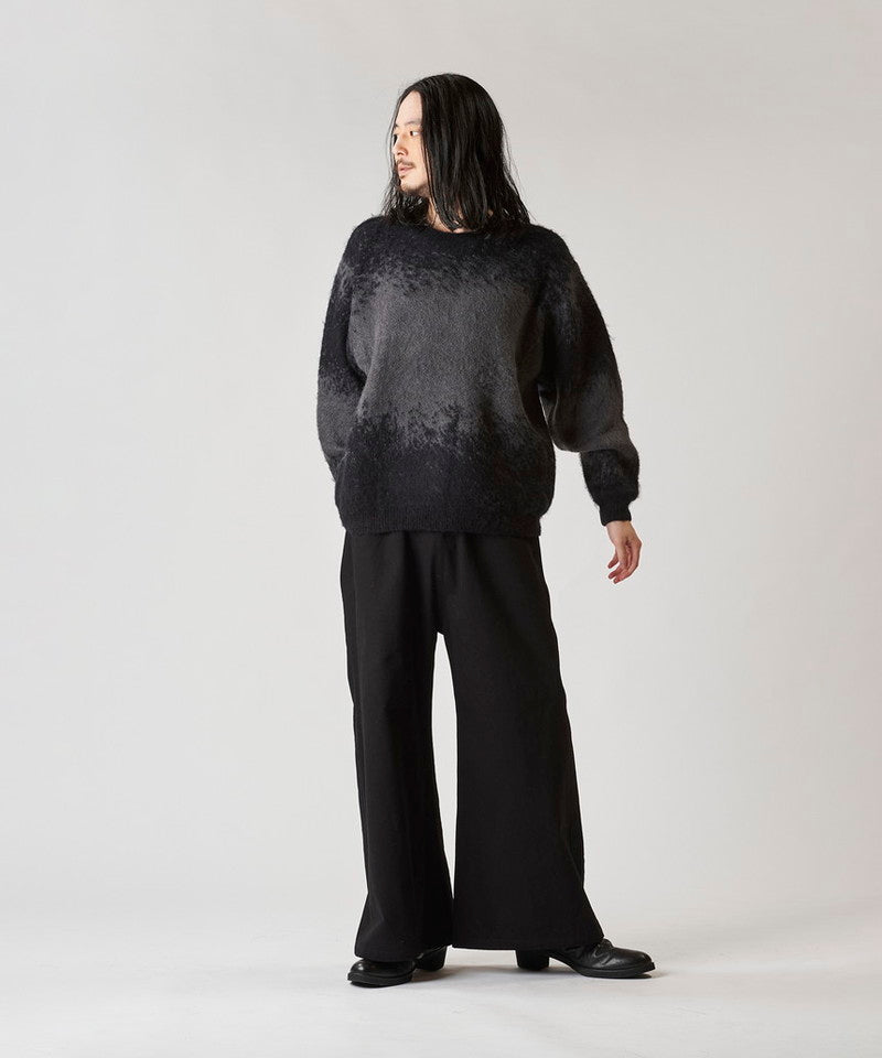 Gradient Mohair Touch Knit C/N-PO