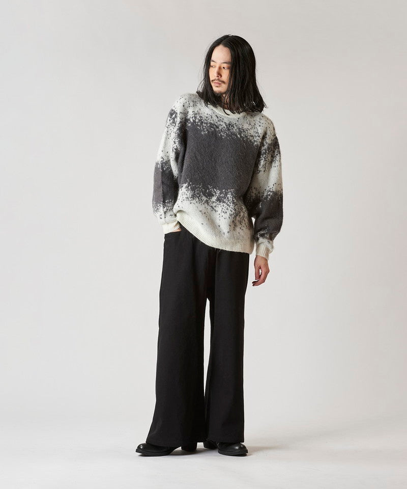 Gradient Mohair Touch Knit C/N-PO