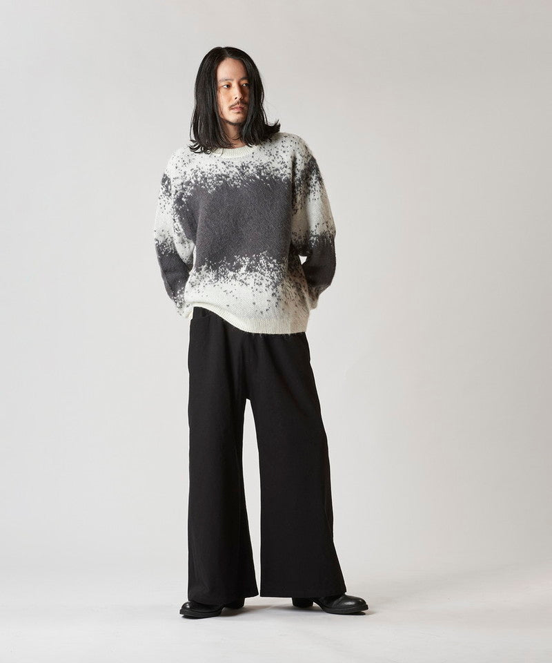 Gradient Mohair Touch Knit C/N-PO