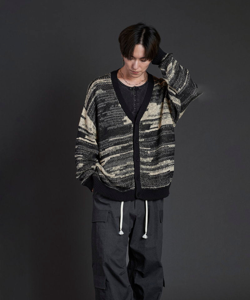 Cotton knit reversible V/N-CD