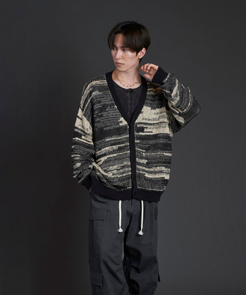 Cotton knit reversible V/N-CD