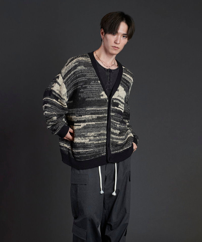 Cotton knit reversible V/N-CD