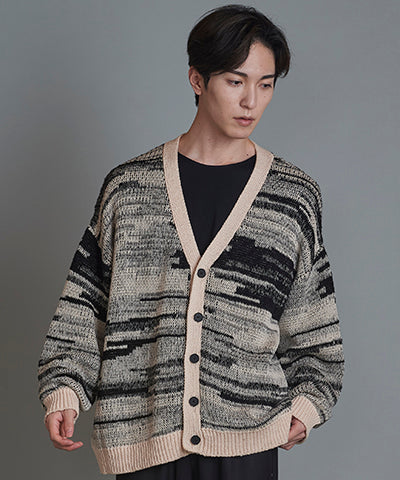 Cotton knit reversible V/N-CD