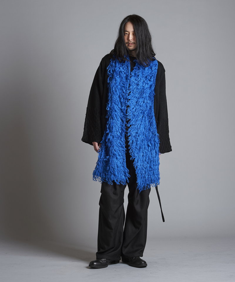 Loop yarn knit gown