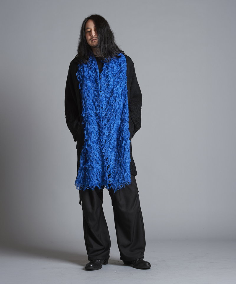 Loop yarn knit gown