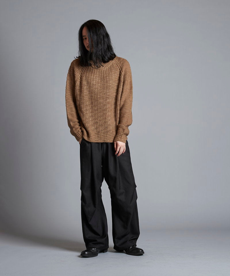 Low Gauge Slub Knit C/N-PO