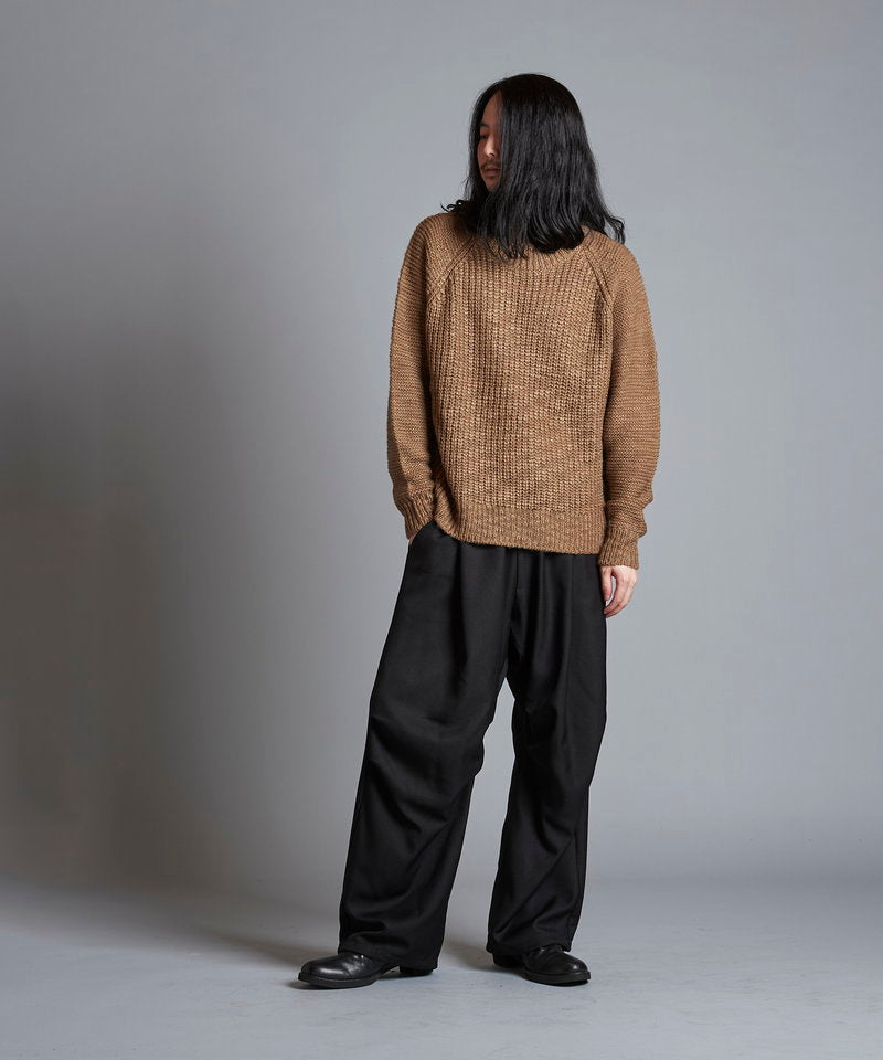 Low Gauge Slub Knit C/N-PO