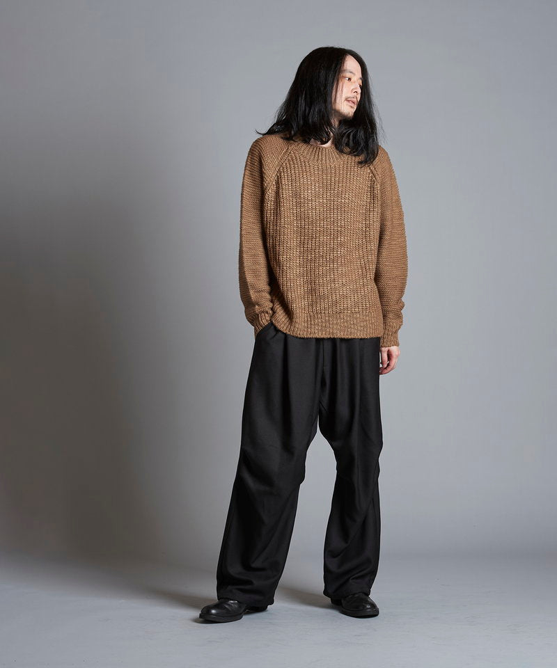 Low Gauge Slub Knit C/N-PO