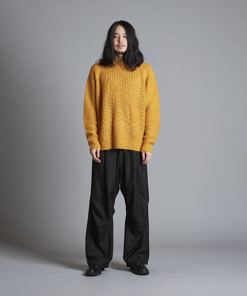 Low Gauge Slub Knit C/N-PO