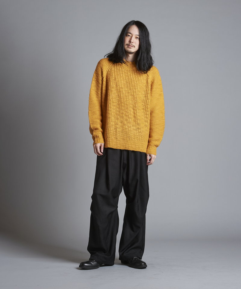 Low Gauge Slub Knit C/N-PO