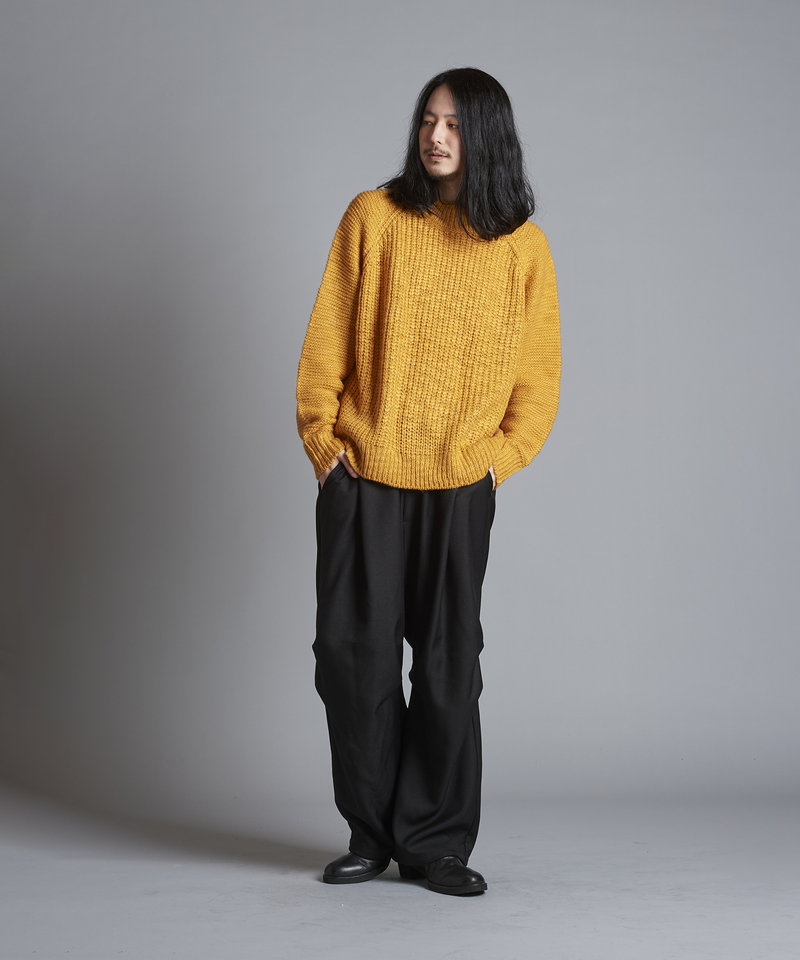 Low Gauge Slub Knit C/N-PO