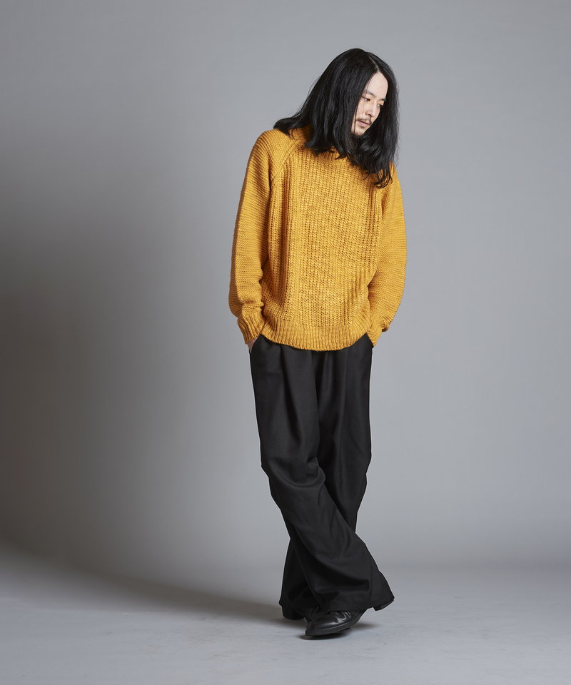 Low Gauge Slub Knit C/N-PO