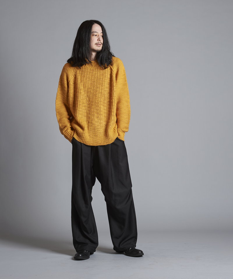 Low Gauge Slub Knit C/N-PO