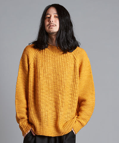 Low Gauge Slub Knit C/N-PO