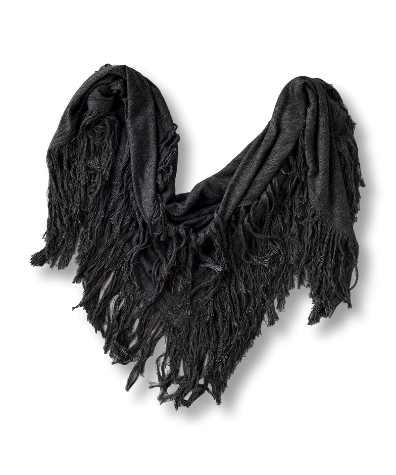 Fringe knit stole