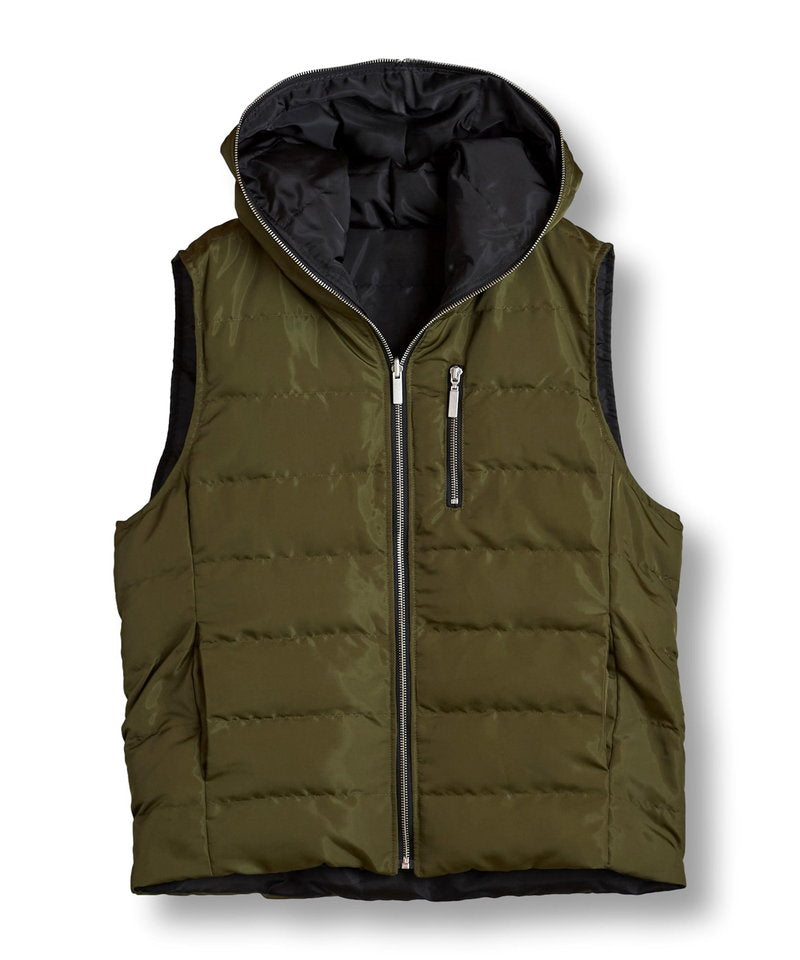 Reversible padded vest