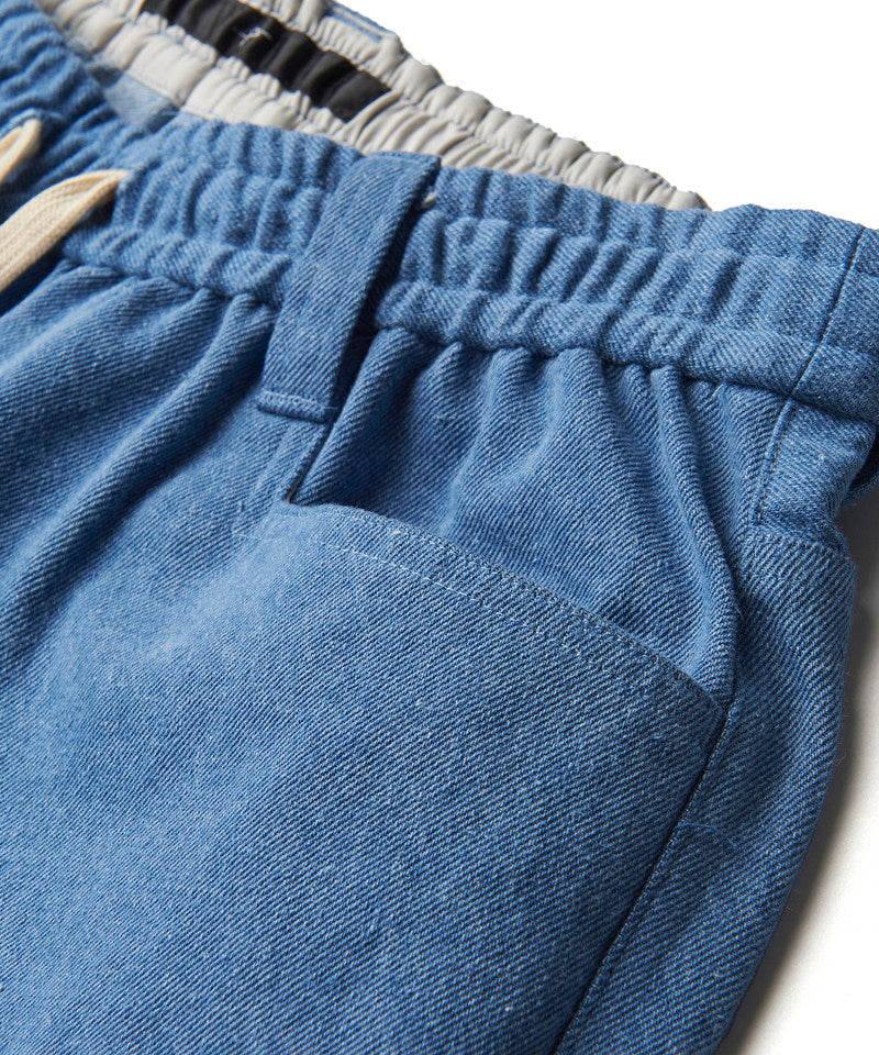 Denim wide flare pants