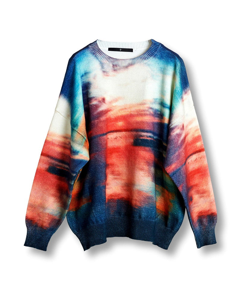 Sunrise Print Knit BIG-PO