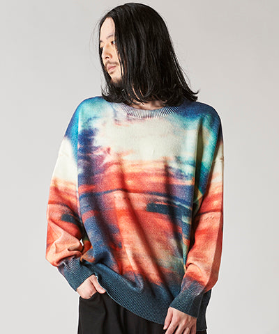 Sunrise Print Knit BIG-PO