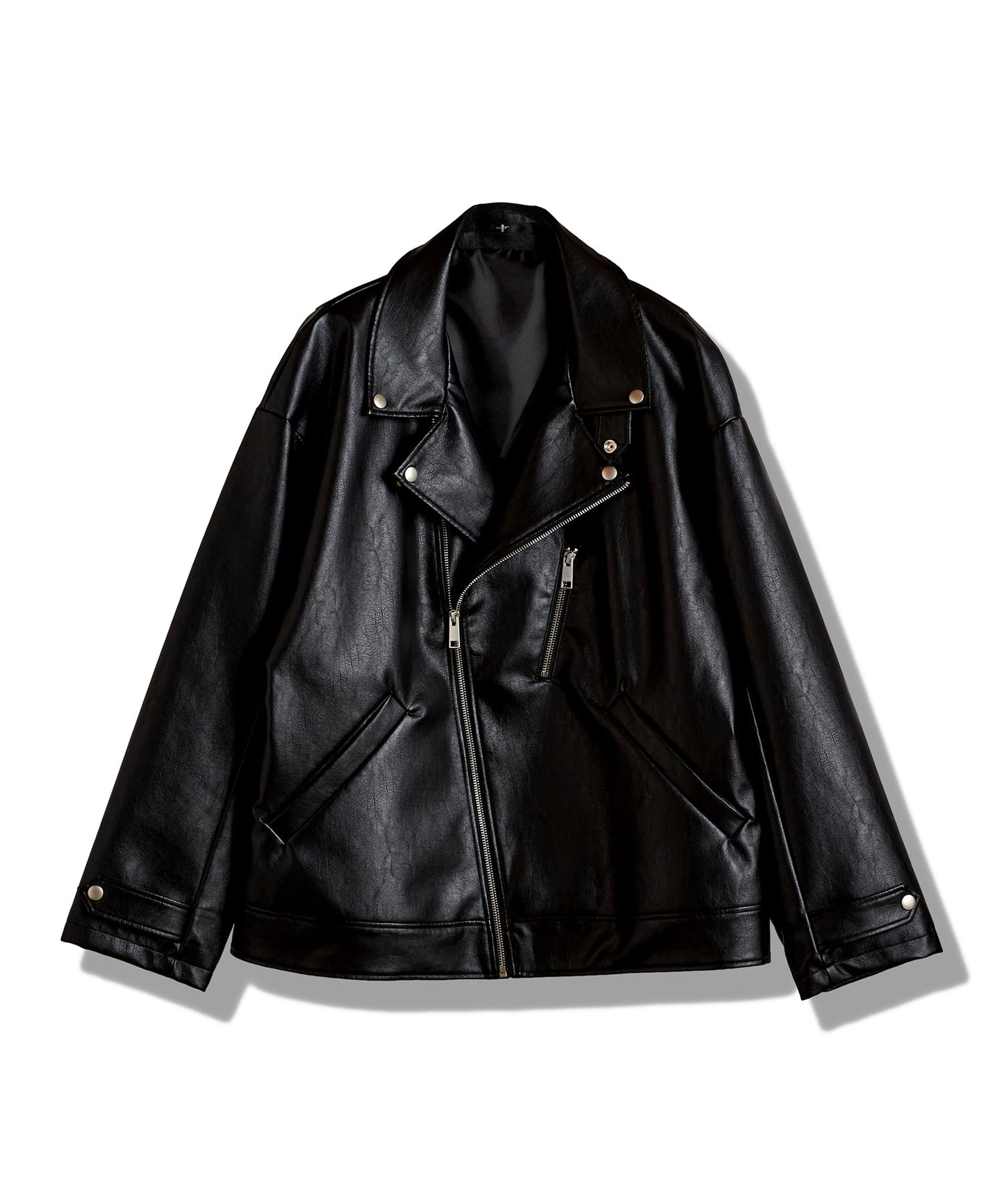 シンセティックレザーBIGライダースJKT