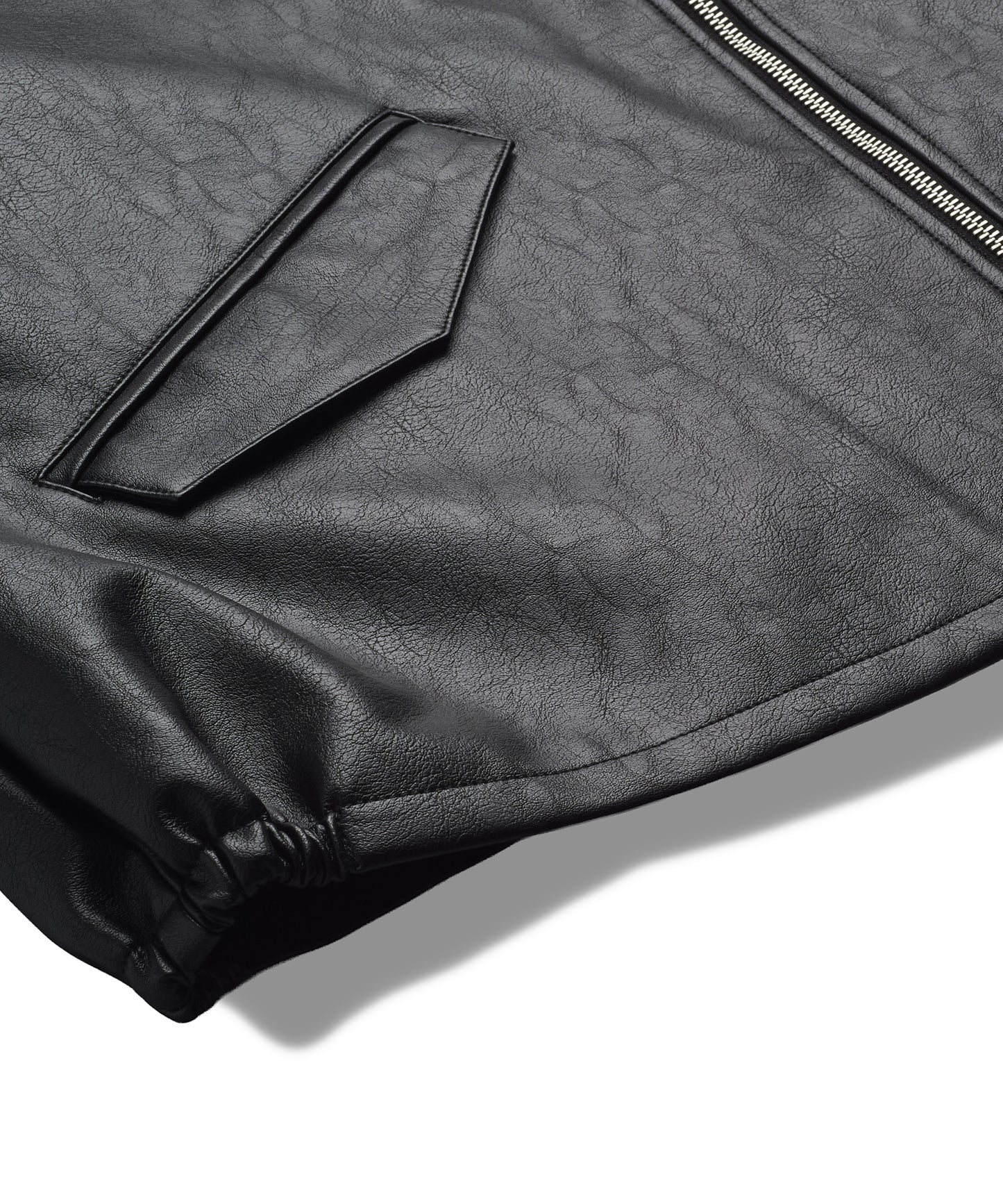 シンセティックレザーZIP BIG-BLZ