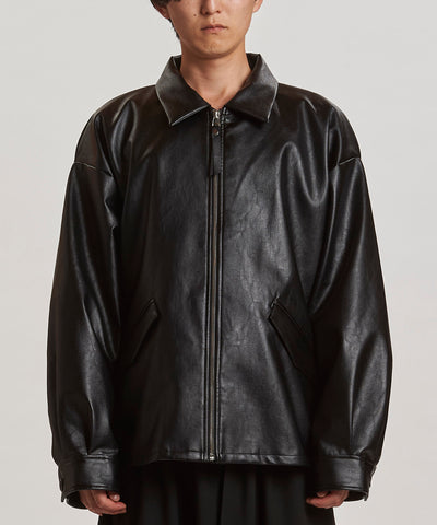 シンセティックレザーZIP BIG-BLZ